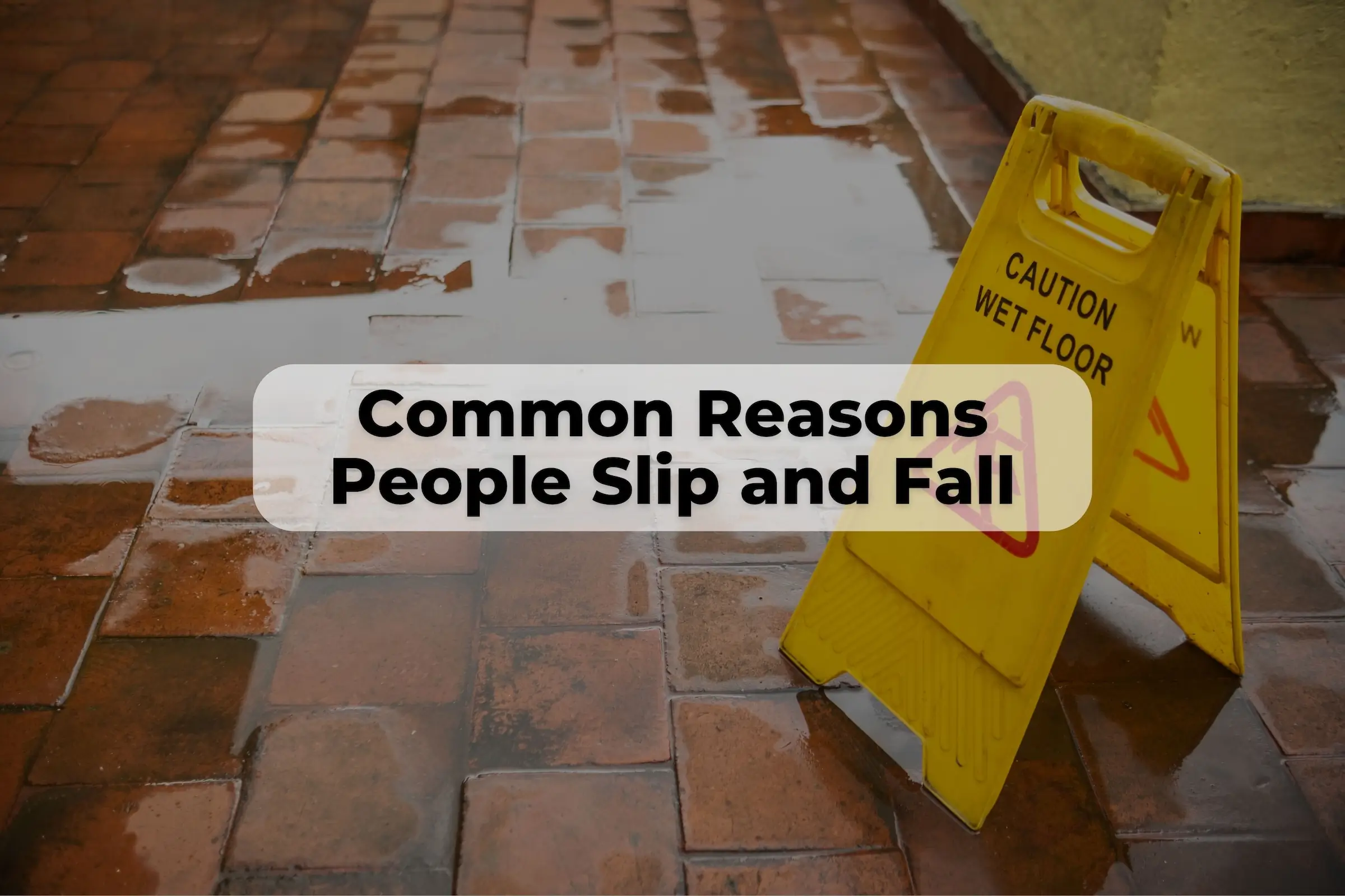 Slip and fall injuries can be very severe. Here are the common reasons people slip and fall