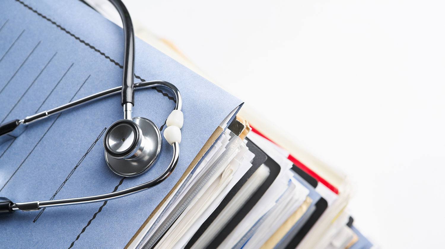 Stethoscope and documents