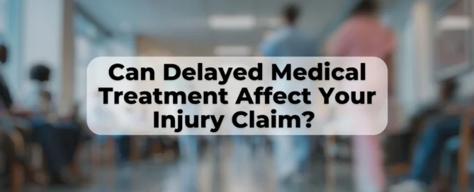 If you were injured in a car wreck, and you delayed your medical treatment, you could still have a case.