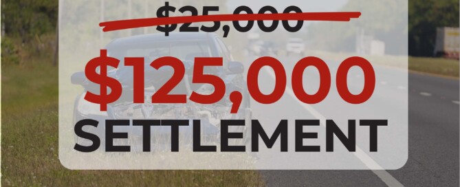 The car accident lawyers at Ron Bell fought to secure a $125,000 settlement for a side-swipe accident victim in New Mexico.