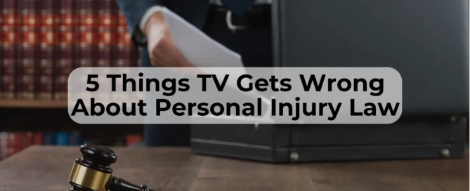 Don’t let TV fool you. Personal injury law requires a team of law professionals, investigators, and medical experts.
