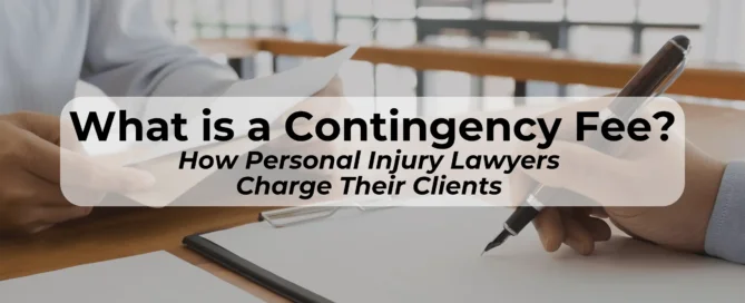 Do personal injury lawyers use contingency fee agreements?