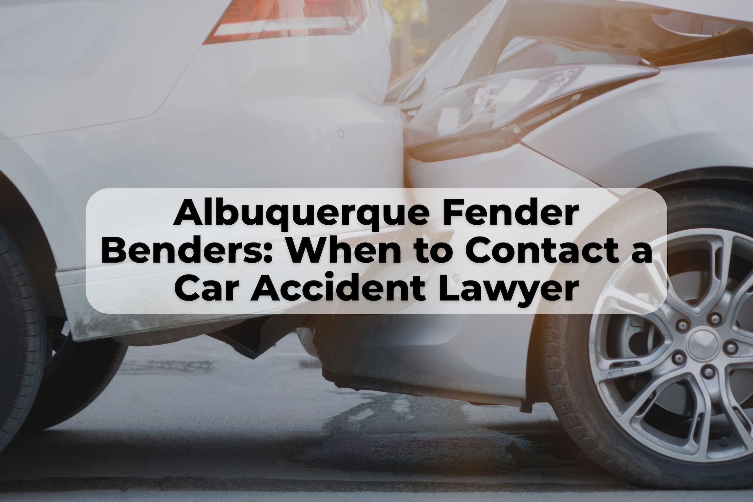 When To Contact a Car Accident Lawyer After a Fender Bender Fender benders in New Mexico can be more costly than you think. Contact Ron Bell to get the help you need.